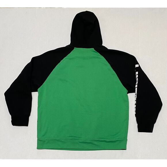 2021 Mad Engine Minecraft Creeper Boys Size XL Green Hoodie Spellout Graphic 6B - Picture 2 of 3